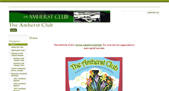 Desktop Screenshot of amherstclub.org
