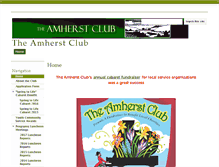 Tablet Screenshot of amherstclub.org